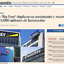 Las 'Big Four' duplican su crecimiento y rozan los 3.000 millones de facturacin